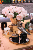 Aura, bukiet jasnomorelowych peonii wys.38cm 