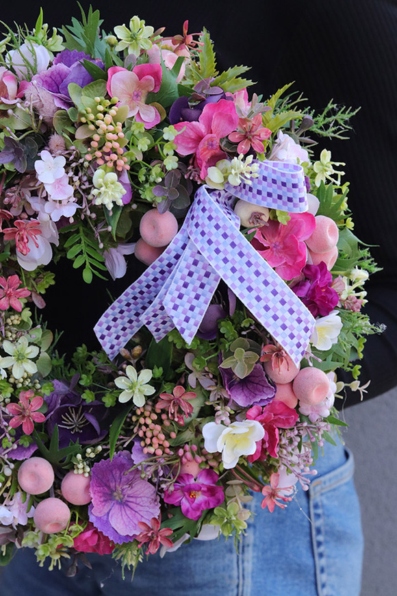 Checca, kolorowy wianek dekoracyjny