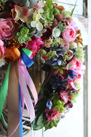 częściowy wianek z motylem, Tefulla, śr.35cm 