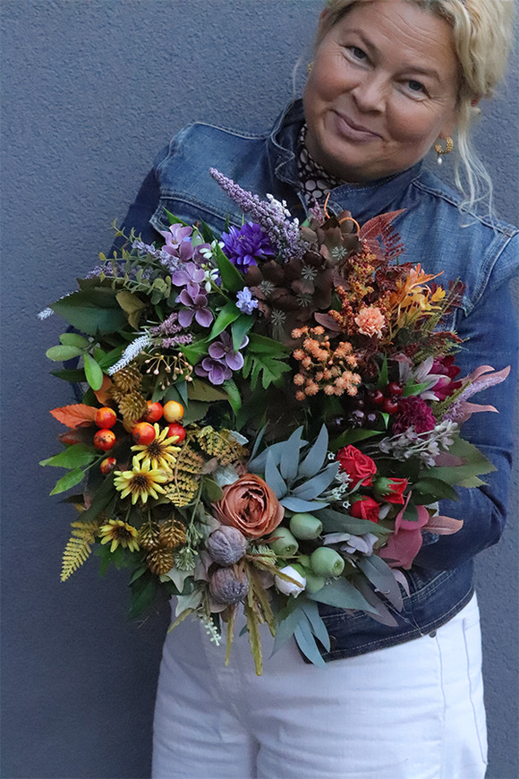 Kolorowe Niebo, tęczowy wianek jesienny