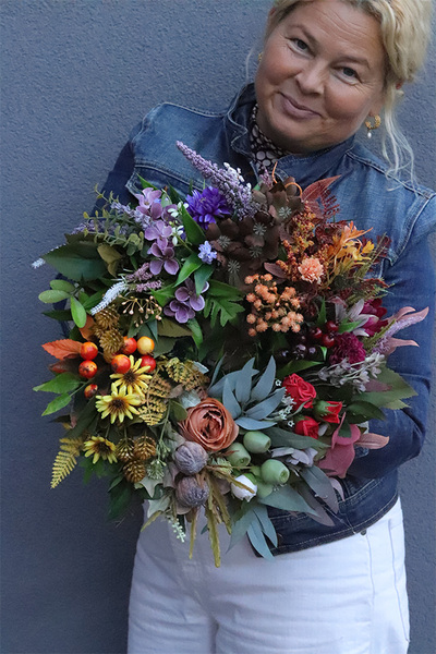 Kolorowe Niebo, tęczowy wianek jesienny