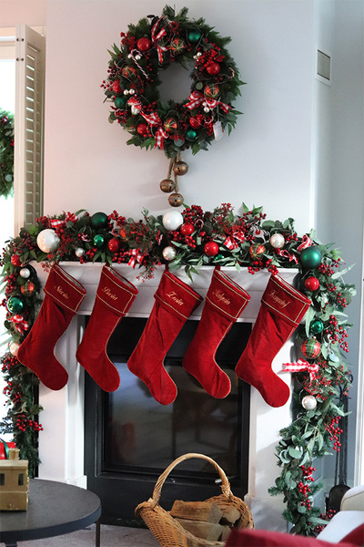 Christmas Exclusive 2, świąteczny wianek do powieszenia LED