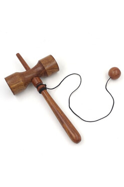 Kendama, zabawka zręcznościowa japońska, wym.27x12x4.5cm 