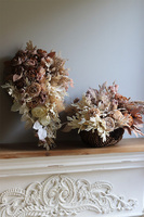 Mortario Deluxe, jesienny kosz z kwiatami