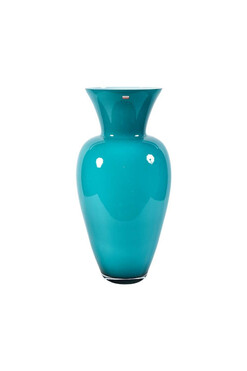 Turkus XXL, wazon szklany, wys.65cm