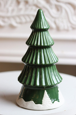 OD RĘKI Simple Winter, choinka figurka świąteczna, zielona A, wys.22cm