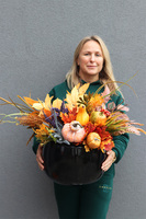 Autumn Decors, jesienna kompozycja w donicy fiberglass