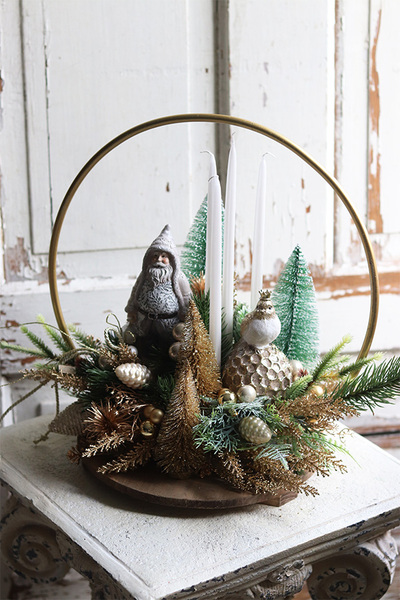 Miracolo Gold Ornamenti, stroik bożonarodzeniowy