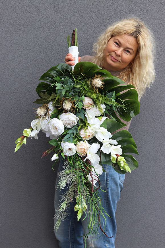 OD RĘKI dekoracja / wiązanka nagrobna / bukiet Eden