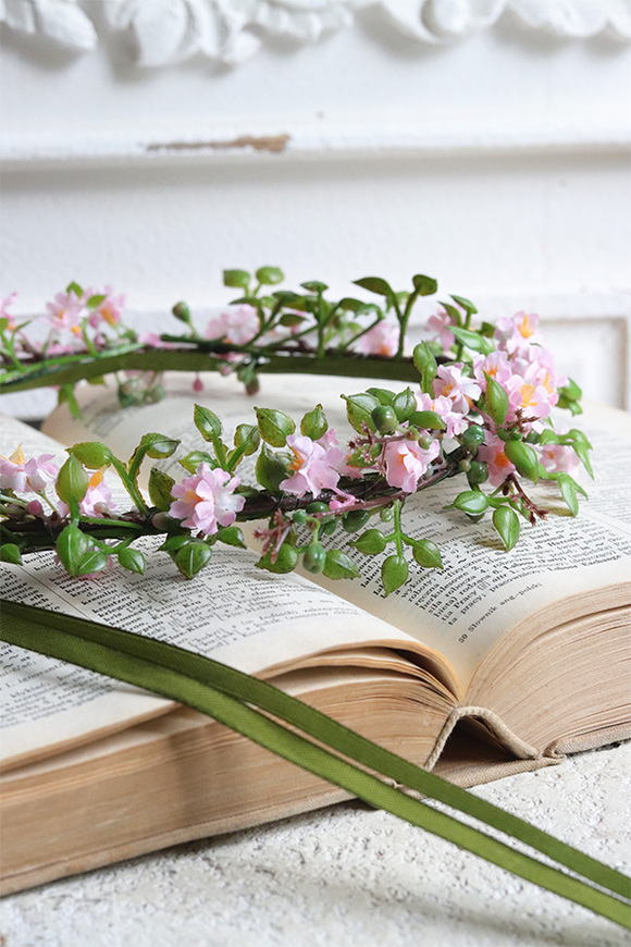 Vanne Pink, komunijny wianek na głowę