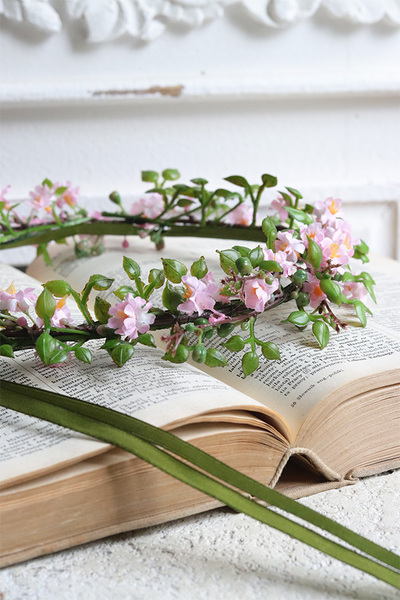 Vanne Pink, komunijny wianek na głowę