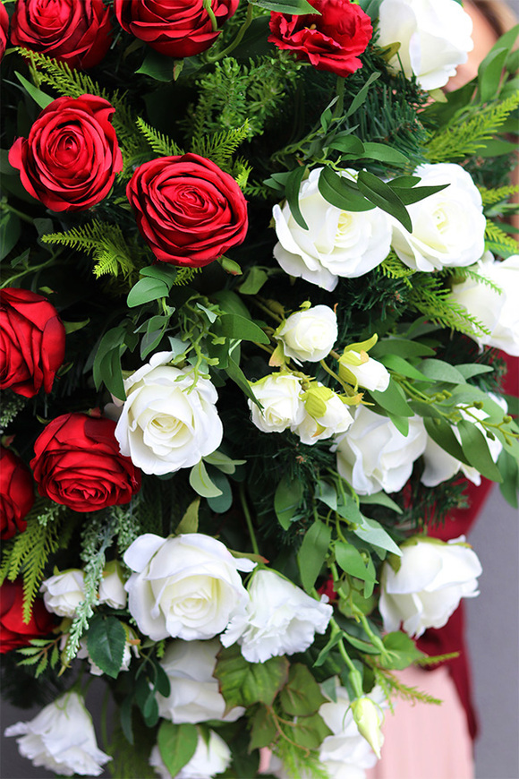 Polonia, okazała wiązanka nagrobna patriotyczna