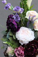 Delicja Blue, komplet 2 eleganckich wiązanek nagrobnych