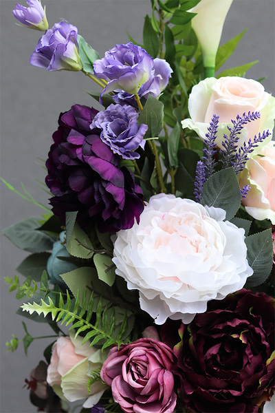 Delicja Blue, komplet 2 eleganckich wiązanek nagrobnych