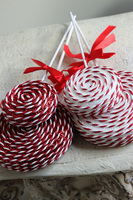 Lollypop Candy, lizak świąteczny na patyku ozdoba, czerwony