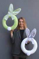 Słodki Króliczek, wianek zawieszka na drzwi