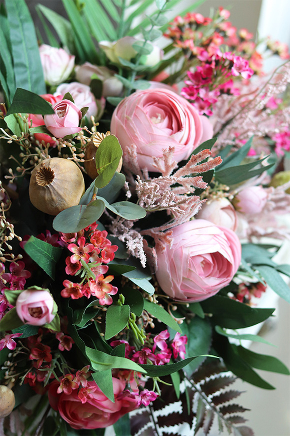 Bretania, komplet dekoracji 2szt, kompozycja & wianek