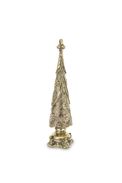 Christmas Vintage, błyszcząca choinka figurka świąteczna, wys.38cm