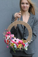 Klementa, asymetryczny wianek wiosenny