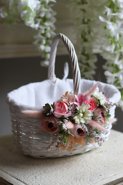 dekorowany koszyczek wielkanocny, Dulina, wys.27cm 