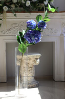 Hortensja Blue, sztuczna niebieska hortensja, gałązka