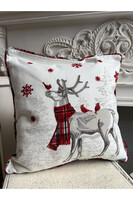 Christmas Mood, poszewka dekoracyjna świąteczna, Renifer	