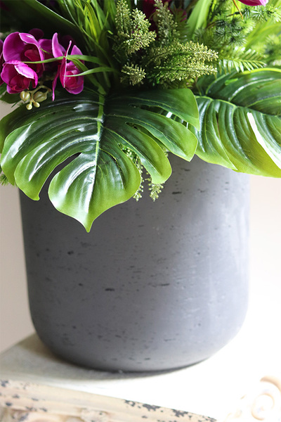 Strelicja&Orchidea Concrete, egzotyczna kompozycja