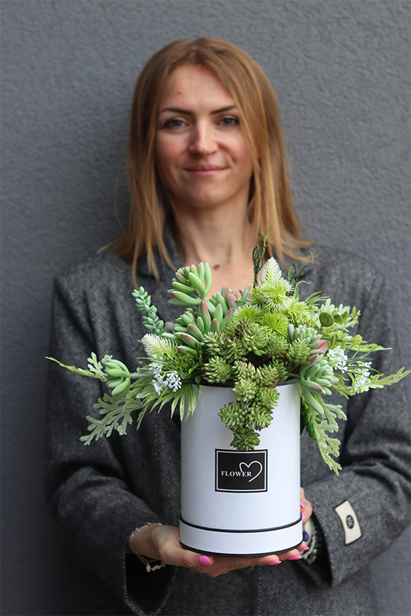 Arizona 2, flowerbox z sukulentami