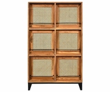 Bari, wysoka komoda z drewna tekowego