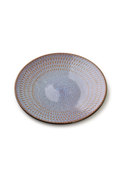 Grey Rain, porcelanowy talerz śniadaniowy, śr.21.5cm