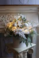 Mroźna Kraina 2, zimowy flowerbox świąteczny LED