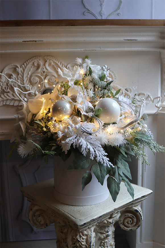 Mroźna Kraina 2, zimowy flowerbox świąteczny LED