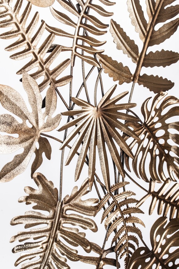 Jungle Glamour 4, metalowy decor ścienny, wym.100x53x2cm 