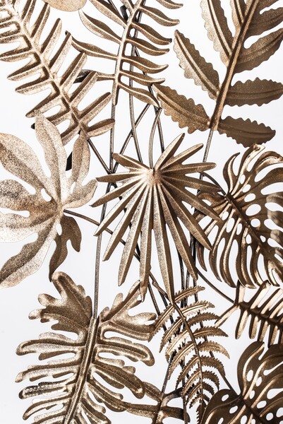 Jungle Glamour 4, metalowy decor ścienny, wym.100x53x2cm 