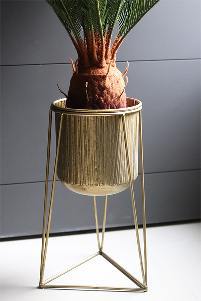 Cykas Astretta, sztuczna roślina w donicy na stojaku