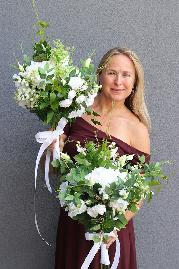 Malediwy White 3, kompozycja kwiatowa / bukiet