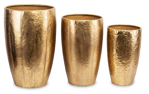 elegancka metalowa donica 1 szt., Złota Bajka, A, wym.62x39.5x39.5cm