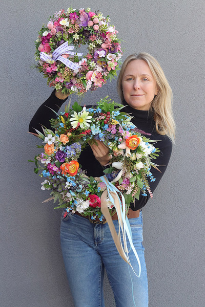 Frederica, kolorowy wianek dekoracyjny