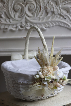 dekorowany koszyczek wielkanocny, Celisa 2, wys.30cm  