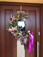 wianek na obręczy, Wrzosy Subtelle, śr.50cm