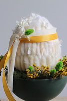 Jajo w Zieleni, stroik wielkanocny z jajkiem