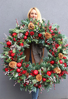 Merry Christmas XXL, gigantyczny wianek bożonarodzeniowy