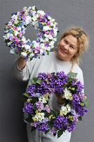 Lilak Violet, fioletowy wianek z bzem