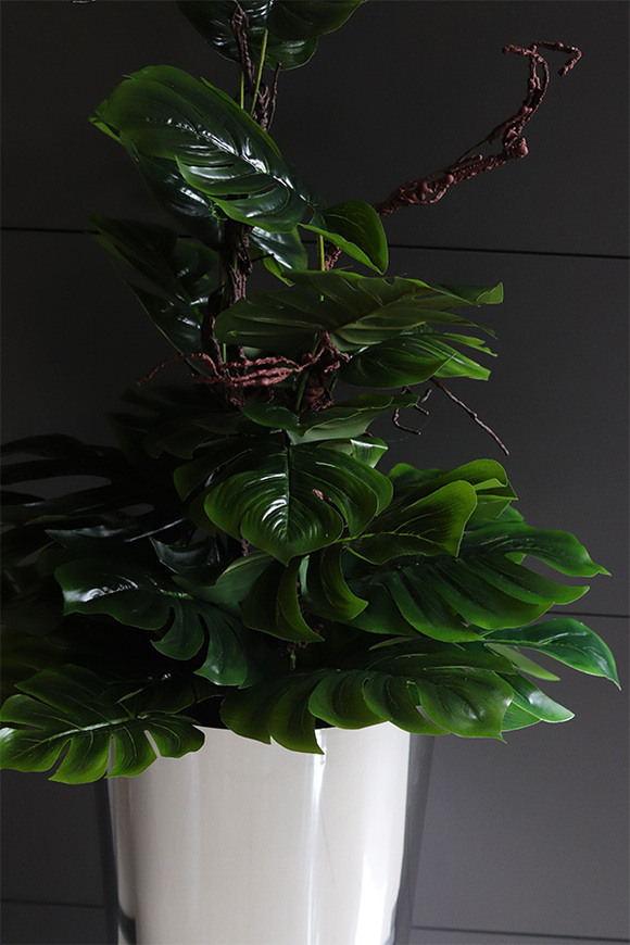 drzewko sztuczne Monstera Silveria we włoskiej donicy