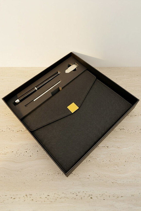 Elegance, skórzany notes, zestaw prezentowy