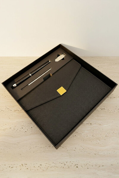 Elegance, skórzany notes, zestaw prezentowy