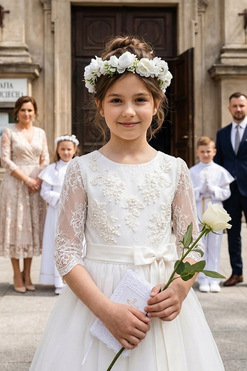 OD RĘKI Roseni, komunijny wianek na głowę, rozmiar uniwersalny