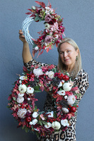 asymetryczny jesienny wianek