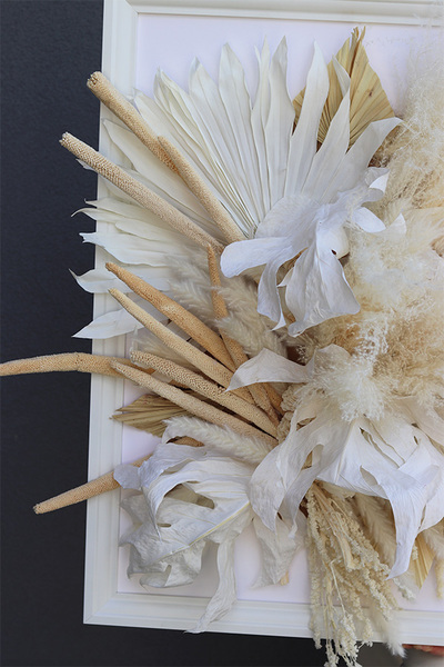 Boho Hotels, jednostronna rama z suszem obraz