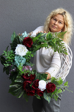 Martha New, duży wianek dekoracyjny, rozp.80cm